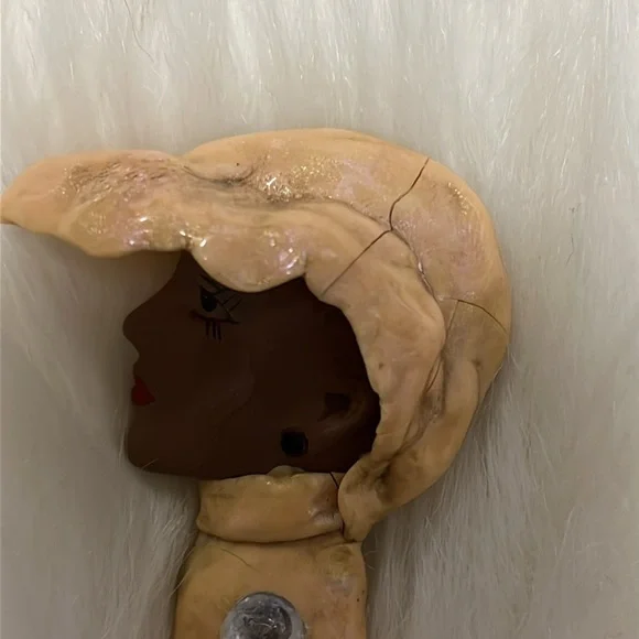 Hand Design Face Brooch Pendant